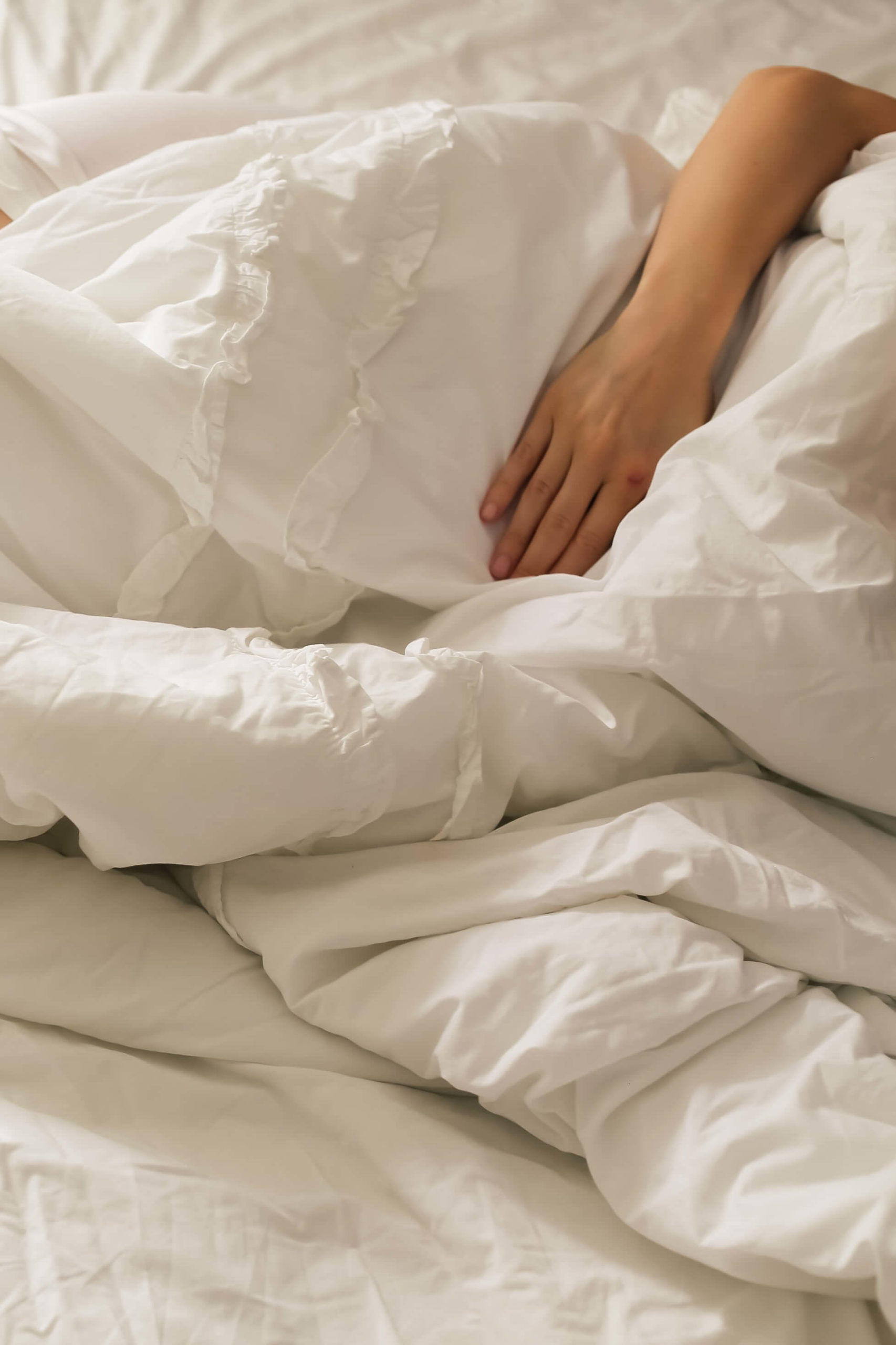 Lady in bed